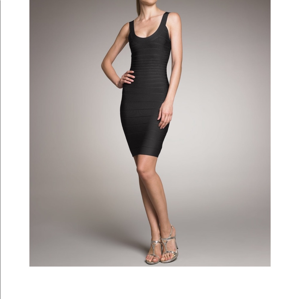 Herve Leger Black Bandage Dress